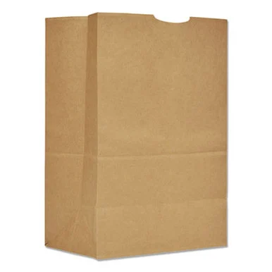 General Supply SK1675 Grocery Paper Bags, #1/6 Bbl Size, 12" X 7" X 17", Natural, 400/bundle