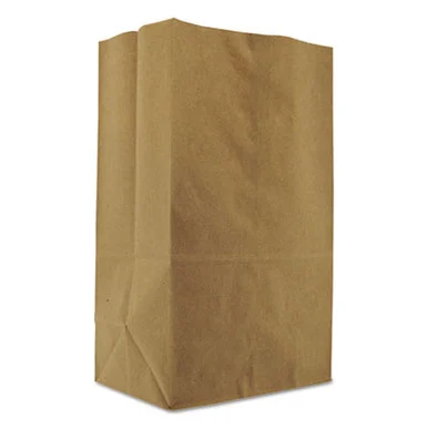 General Supply SK1857 Grocery Paper Bags, #1/8 Bbl Squat Size, 10.13" X 6.75" X 14.38", Natural, 500/bundle
