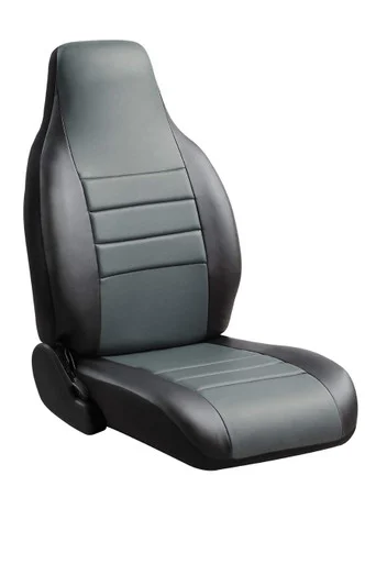 FIA SL6511 GRAY Rear Seat Cover - Black Leatherette SL6511 GRAY