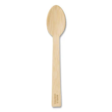 World Centric SPBB67 Bamboo Cutlery, Spoon, 6.7", Natural, 2,000/carton