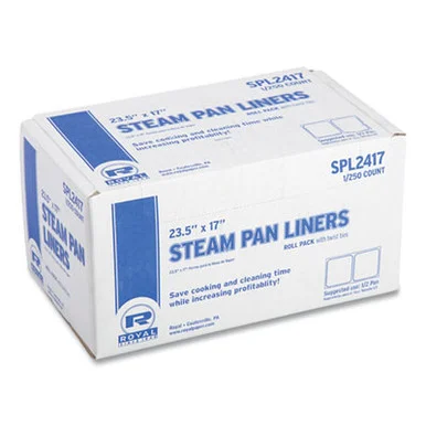 Amercareroyal SPL2417 Steam Pan Liners With Twist Ties, For 1/2 Pan Sized Steam Pans, 0.02 Mil, 17" X 23.5", 250/carton
