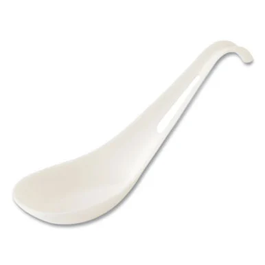 World Centric SPTPAS Tpla Compostable Cutlery, Asian Soup Spoon, White, 500/carton