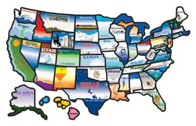 State Stickers STATESTICKERMAP State Sticker Map