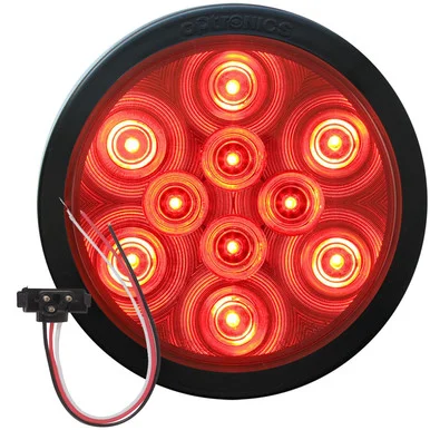 Optronics STL43RKBP LED Tail Light Kit 4 Round Red