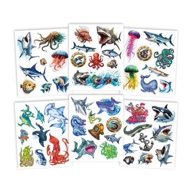Savvi SV35121 Sea Creatures Temp Tattoo Pouch