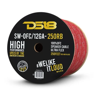 DS18 Audio SW-OFC12GA-250RB 250ft 100% Copper Speaker Wire