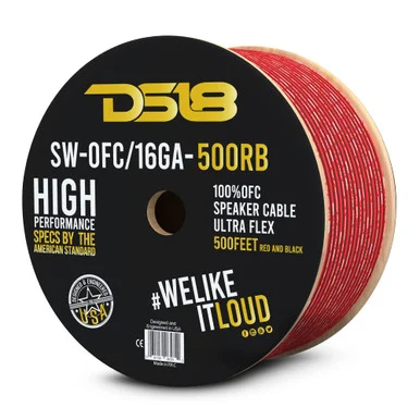 DS18 Audio SW-OFC16GA-500RB 500ft 100% Copper Speaker Wire
