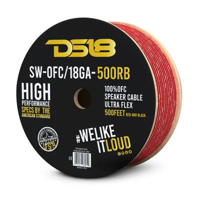 DS18 Audio SW-OFC18GA-500RB 500ft 100% Copper Speaker Wire