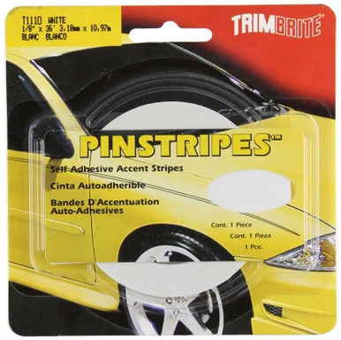 Prostripe T1110 Trimbrite Pinstripe Tape - White