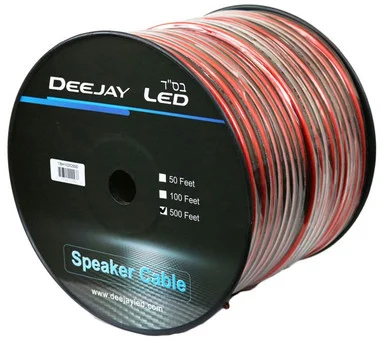 Deejay LED TBH102C500 10ga 2 Conductor 500ft Cable