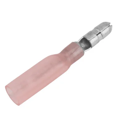 Pacer Group TBPE18-156-25 Pacer 22-18 Awg Heat Shrink Male Bullet Terminal - 25 Pack