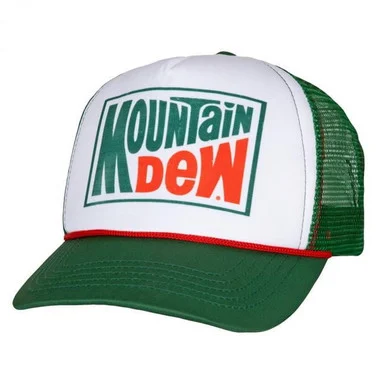 H3 TC27071 Mt Dew White And Green Snapback Hat