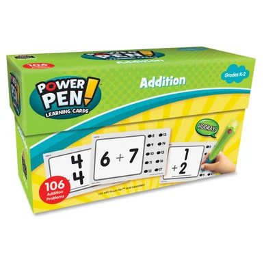 Teacher Created Resources Power Pen Learning Card - Theme/subject: Learning - Skill Learning: Addition - 53 Pieces (tcr-6456)