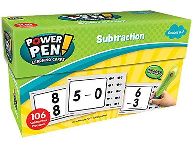 Teacher Created Resources Power Pen Learning Card - Theme/subject: Learning - Skill Learning: Subtraction - 53 Pieces (tcr-6458)