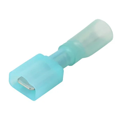 Pacer Group TDE14-250FIM-100 Pacer 16-14 Awg Fully-insulated Male Disconnect Terminal - Blue - 100 Pack