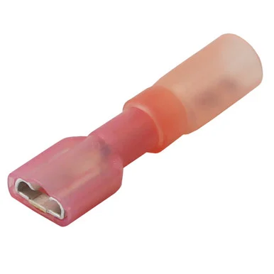 Pacer Group TDE18250FI100 Heat Shrink Female Disconnect 22-18 AWG - 100 Pack