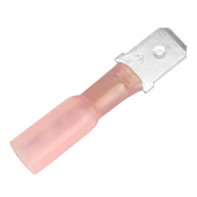 Pacer Group TDE18-250M-100 Pacer 22-18 Awg Heat Shrink Male Disconnect - 100 Pack