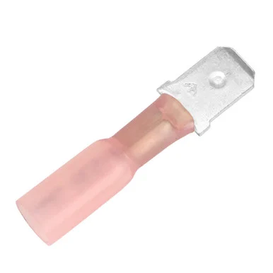 Pacer Group TDE18-250M-25 Pacer 22-18 Awg Heat Shrink Male Disconnect - 25 Pack