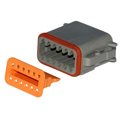 Pacer Group TDT06-12S-5 Pacer Deutsch Dt Plug & Wedge Lock Kit - 12 Position - 5 Pack
