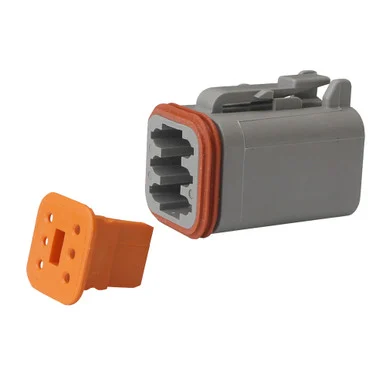 Pacer Group TDT06-6S-5 Pacer Deutsch Dt Plug & Wedge Lock Kit - 6 Position - 5 Pack