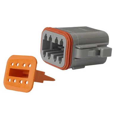 Pacer Group TDT06-8S-5 Pacer Deutsch Dt Plug & Wedge Lock Kit - 8 Position - 5 Pack