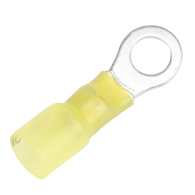 Pacer Group TE10-14R-100 Pacer 12-10 Awg Heat Shrink Ring Terminal - 1/4" Stud Size - 100 Pack