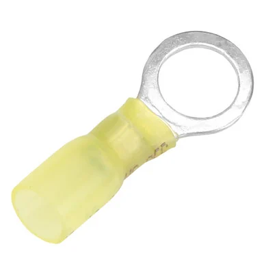 Pacer Group TE1038R100 Heat Shrink Ring Terminal 12-10 AWG 3/8" Stud - 100 Pack