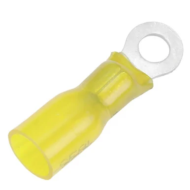 Pacer Group TE10-8R-100 Pacer 12-10 Awg Heat Shrink Ring Terminal - #8 Stud Size - 100 Pack