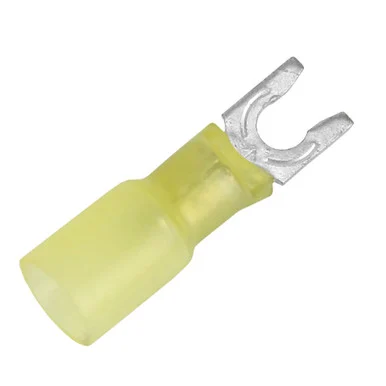 Pacer Group TE10-8SLF-100 Pacer 12-10 Awg Heat Shrink Spade Terminal - #8 Stud Size - 100 Pack