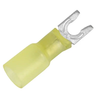 Pacer Group TE10-8SLF-25 Pacer 12-10 Awg Heat Shrink Spade Terminal - #8 Stud Size - 25 Pack