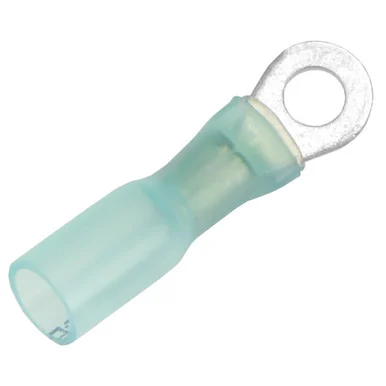 Pacer Group TE14-8R-100 Pacer 16-14 Awg Heat Shrink Ring Terminal - #8 Stud Size - 100 Pack