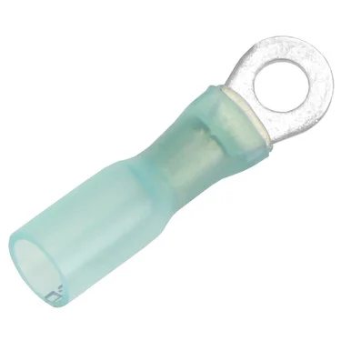 Pacer Group TE14-8R-25 Pacer 16-14 Awg Heat Shrink Ring Terminal - #8 Stud Size - 25 Pack