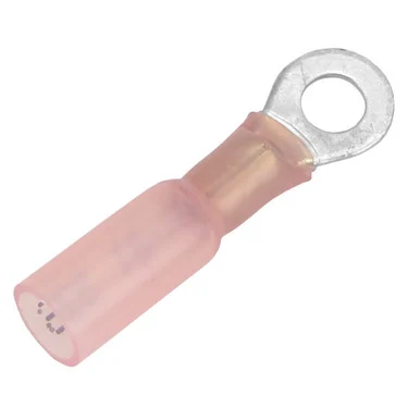 Pacer Group TE18-10R-25 Pacer 22-18 Awg Heat Shrink Ring Terminal - #10 Stud Size - 25 Pack