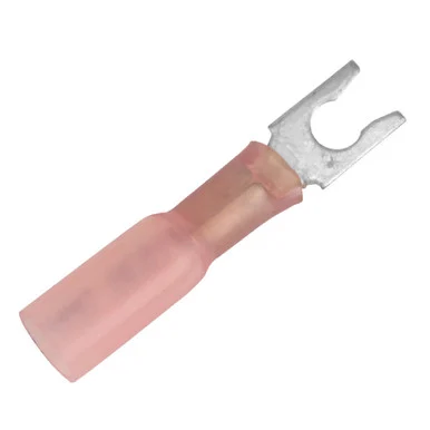 Pacer Group TE18-8SLF-25 Pacer 22-18 Awg Heat Shrink Spade Terminal - #8 Stud Size - 25 Pack