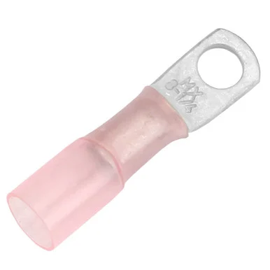 Pacer Group TE8-14R-25 Pacer 8 Awg Heat Shrink Ring Terminal - 1/4" Stud Size - 25 Pack