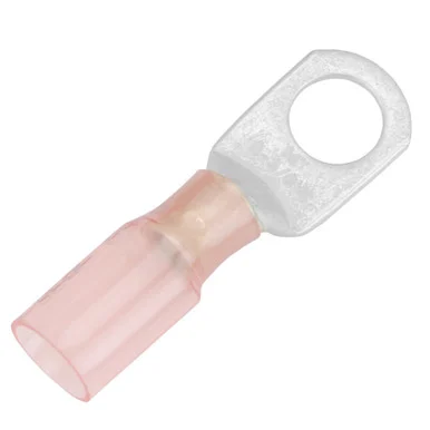 Pacer Group TE8-38-25 Pacer 8 Awg Heat Shrink Ring Terminal - 3/8" Stud Size - 25 Pack