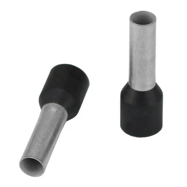 Pacer Group TFRL1012MM25 Wire Ferrule 10 AWG 10mm - Black - 25 Pack