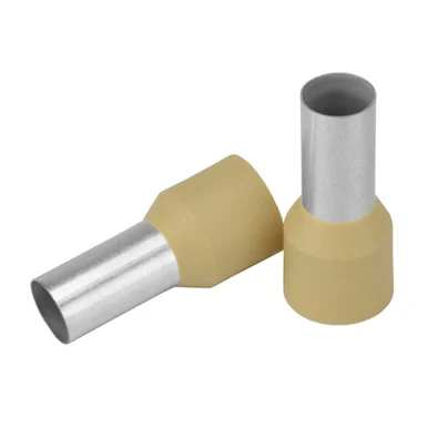 Pacer Group TFRL2-16MM-10 Pacer Beige 2 Awg Wire Ferrule - 16mm Length - 10 Pack