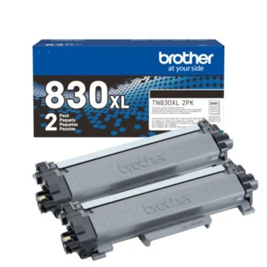 Brother International TN830XL2PK High-Yield Black Toner Cartridge 2-Pack 3000 pages each