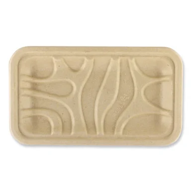 World Centric TRSC17SLFS Fiber Trays, 4.8 X 8.3 X 0.7, Natural, Paper, 500/carton