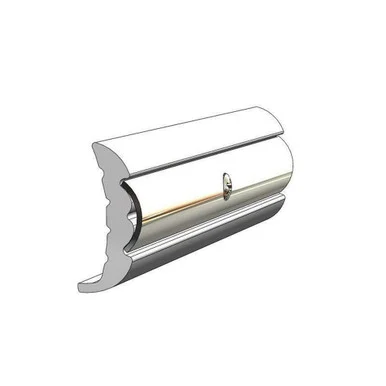 Taco Marine V219659WHC20D Rigid Vinyl Rub Rail With Insert Frosty White 5/8 x 1-5/8 x 20ft