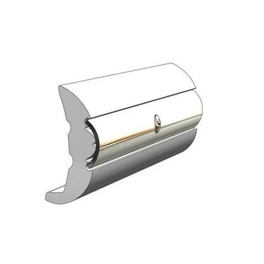 Taco Marine V219679BKA20D Rigid Rub Rail Black 1-7/8 x 20ft