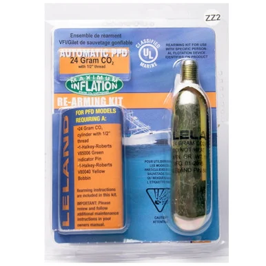 First Watch V90000-84204Z Leland Maximum Inflation Re-arm Kit K 24g Auto 1/2" Threads