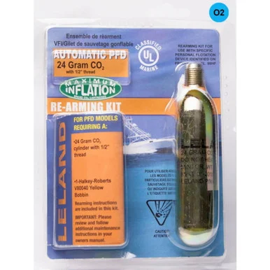First Watch V95000-84204Z Leland Maximum Inflation Re-arm Kit O2 25g Auto 1/2" Threads