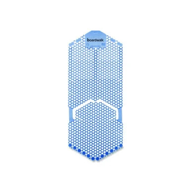 Boardwalk VERUSCL Vertical Urinal Screen, Cotton Blossom Scent, Blue, 5.22 Oz, 6/carton
