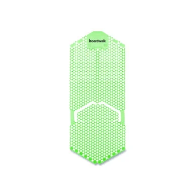 Boardwalk VERUSGR Vertical Urinal Screen, Cucumber Melon Scent, Green, 5.22 Oz, 6/carton