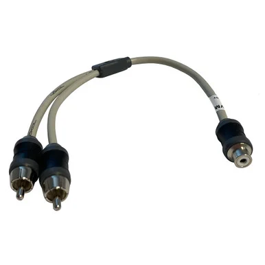 Jensen VMCRCA1F2M Marine Audio Adapter Rca Twisted Pair Y Adapter - 1 Female To 2 Male