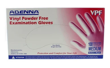 Adenna Vinyl Powder Free Exam Gloves (vpf235) - Hospital Specialty
