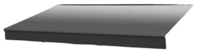 Velarium VR20002000A Canopy/Roll Tube 20' Charcoal Fade