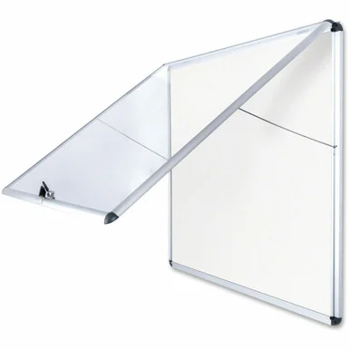 MasterVision Enclore Hinged Magnetic Aluminum Indoor Glazed Case (vt380109150) - Bi-Silque Visual Communication